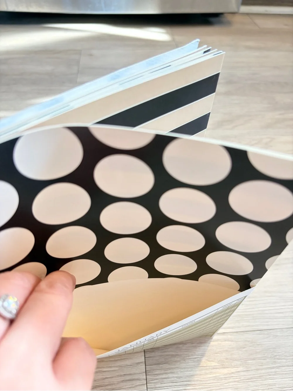 Financial Planner Spiral Notebook - Black & White